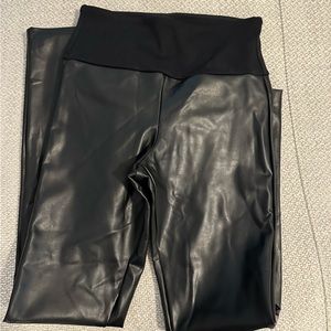 NWOT assets faux leather leggings size small